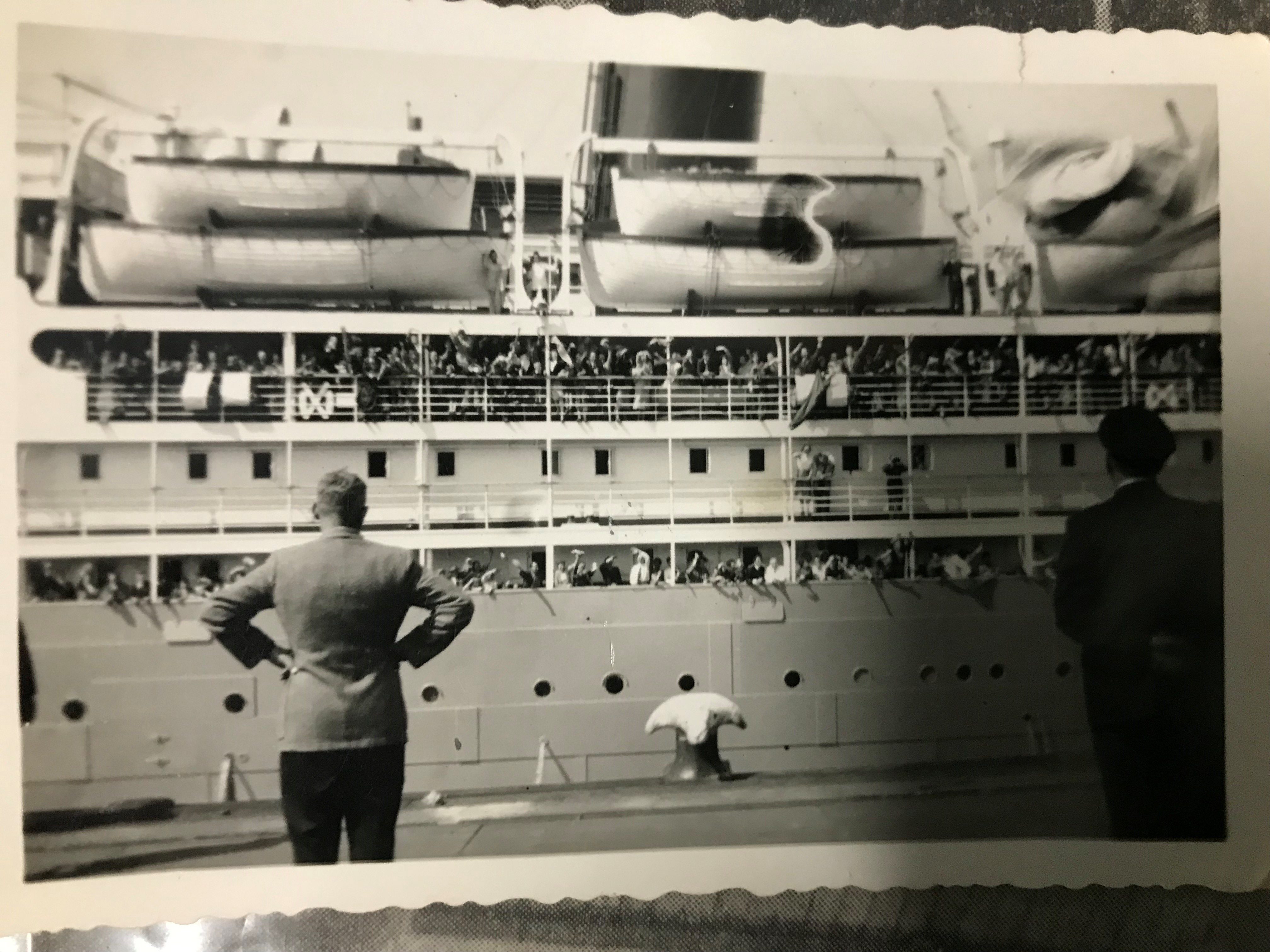 ‘Sibijak’ the ship on which the Lever family arrived in Australia